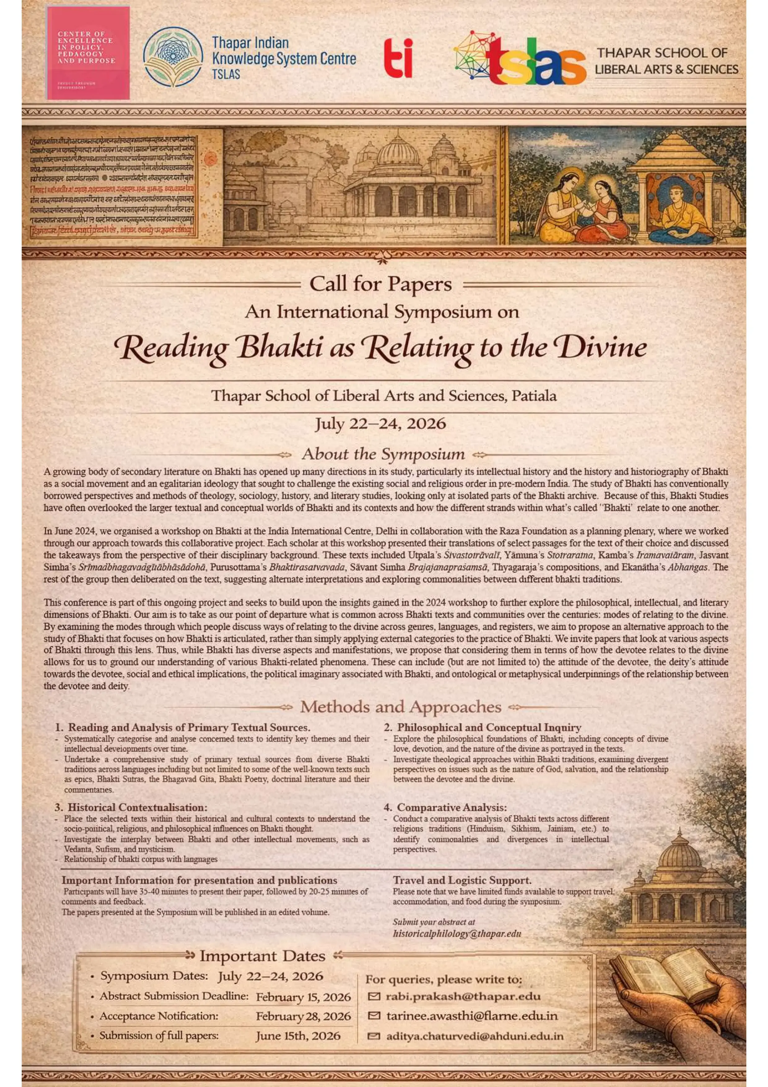 International Symposium: Reading Bhakti