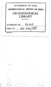 Cover of Education In Ancient India