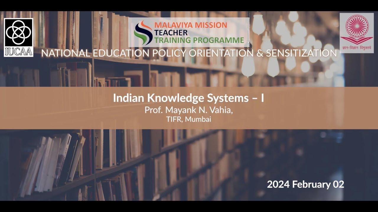 Cover of Indian Knowledge Systems – I